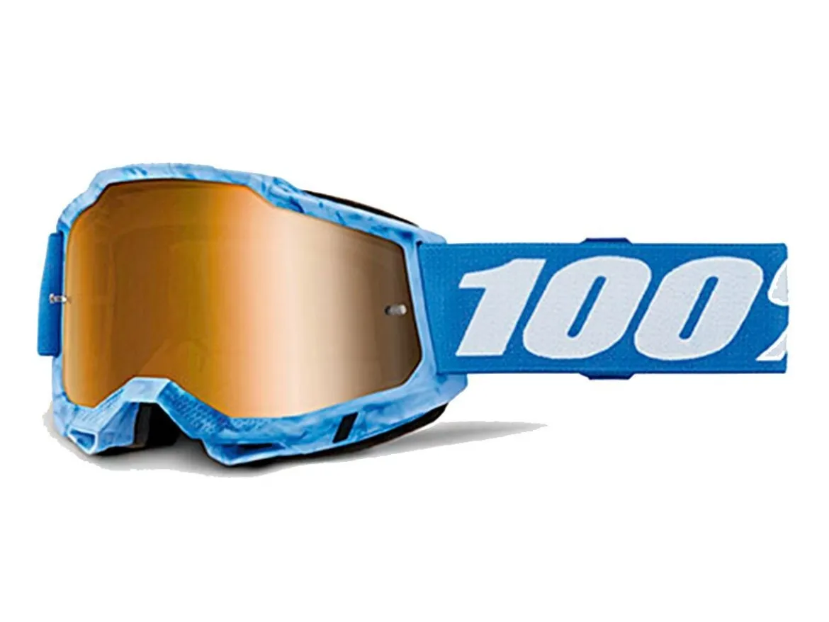 MASCHERA 100% ACCURI 2 SURSI LENTE SPECCHIO ORO