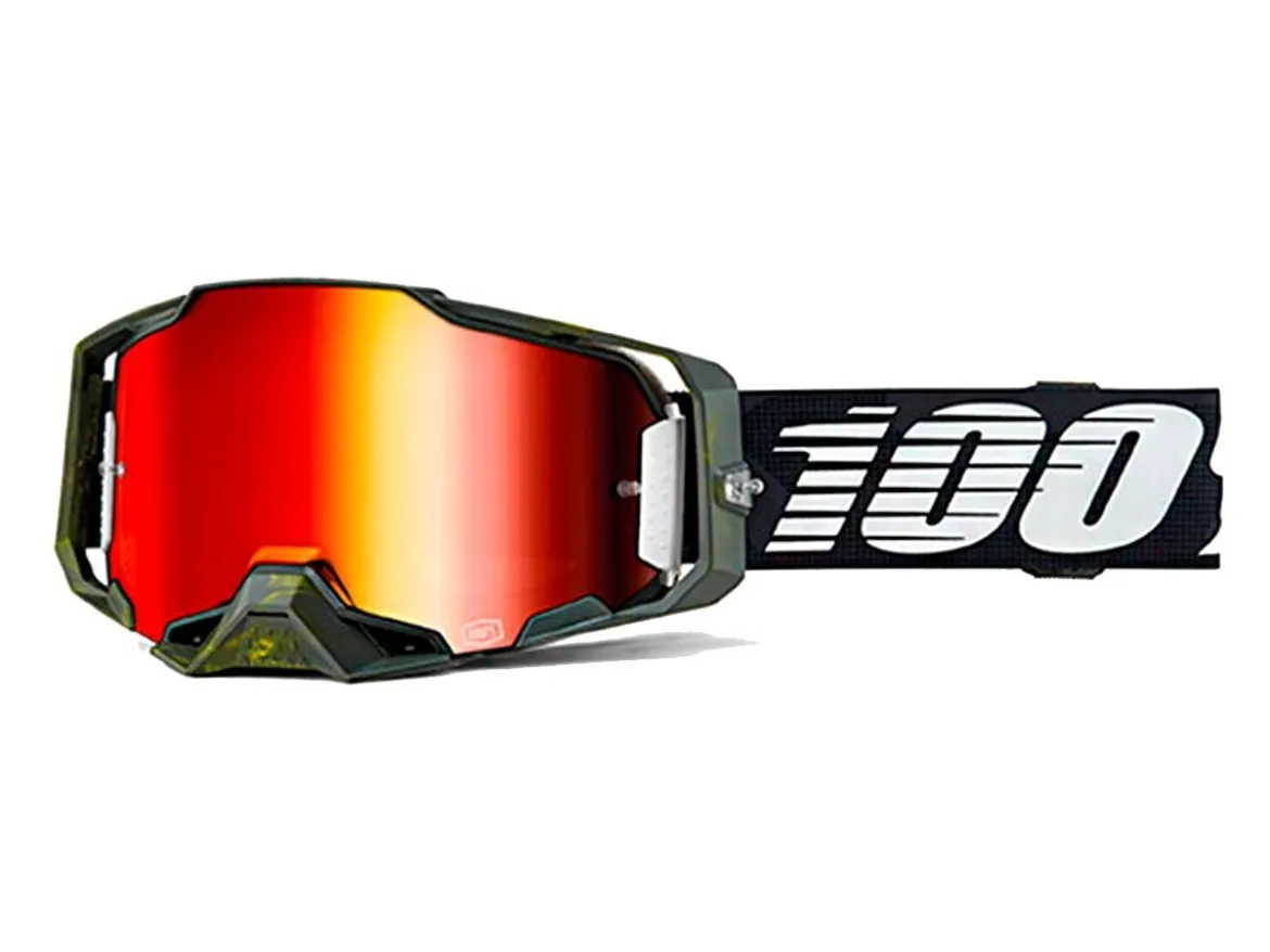 MASCHERA 100% ARMEGA SOLEDAD LENTE SPECCHIO ROSSA
