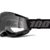 MASCHERA 100% STRATA 2 JUNIOR BLACK LENTE TRASPARENTE