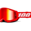 MASCHERA 100% STRATA 2 JUNIOR RED LENTE SPECCHIO ROSSA