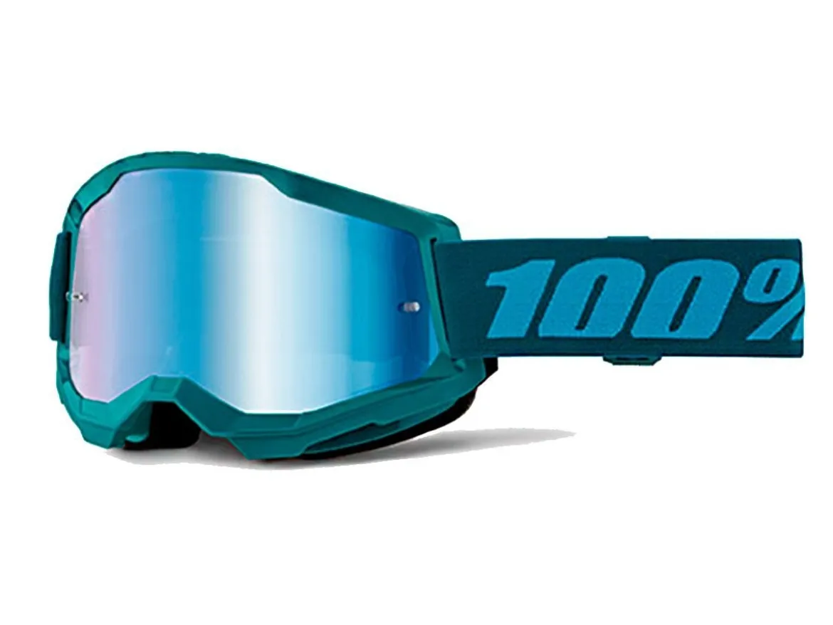 MASCHERA 100% STRATA 2 STONE LENTE SPECCHIO BLU