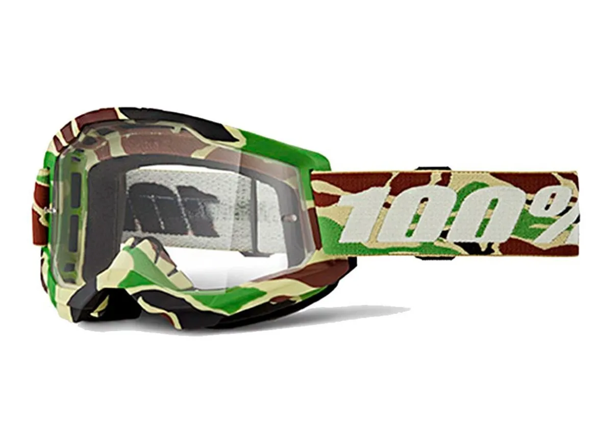 MASCHERA 100% STRATA 2 WAR CAMO LENTE TRASPARENTE
