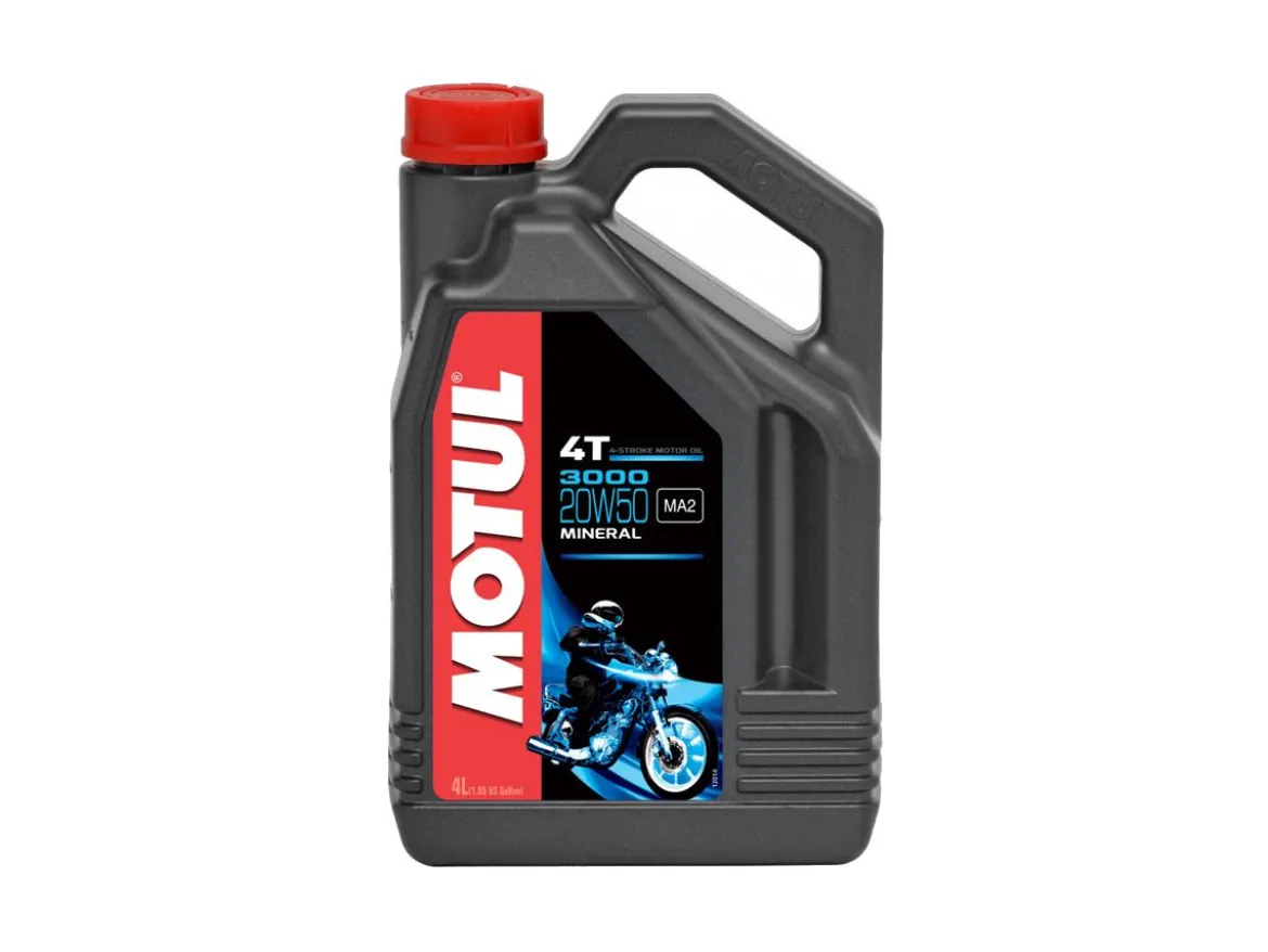 OLIO MOTORE MINERALE 4T MOTUL 3000 20W50 4LT