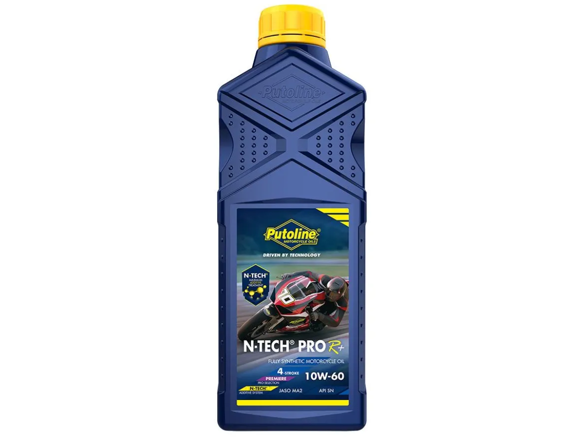 OLIO MOTORE PUTOLINE 4T N-TECH PRO 4+ 100% SINTETICO JASO MA2 API SN 10W60 1LT