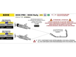 PARACALORE CARBONIOÂ ARROW KOVE 800X PRO / RALLY 2025