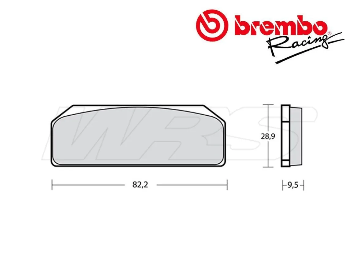 PASTIGLIA FRENO BREMBO Z04 PER PINZE BREMBO GP4 PR