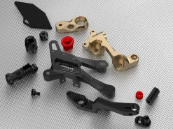 PEDANE ARRETRATE ALLUMINIO NERE GILLES TOOLING DUCATI PANIGALE V4 / S / R 2018-2022
