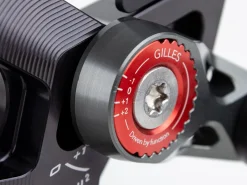PEDANE ARRETRATE ALLUMINIO NERE GILLES TOOLING DUCATI STREETFIGHTER V4 / S 2020-2023