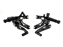 PEDANE ARRETRATE ALLUMINIO NERE FXR GILLES TOOLING BMW S 1000 RR 2009-2014