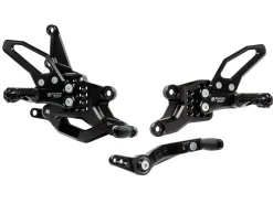 PEDANE ARRETRATE BONAMICI RACING REGOLABILI YAMAHA YZF R7 2021-2024