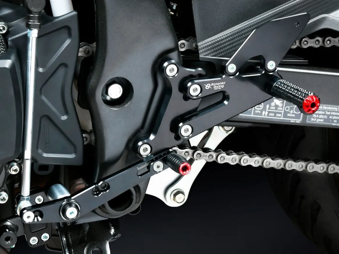 PEDANE ARRETRATE BONAMICI RACING REGOLABILI HONDA CB 500 F 2019-2022