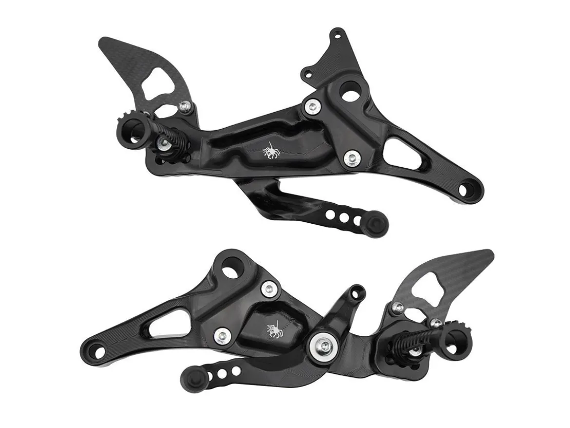 PEDANE ARRETRATE CAMBIO NORMALE / ROVESCIATO SPIDER APRILIA RS 457 2023-2024
