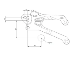 PEDANE ARRETRATE FACTOR-X GILLES TOOLING YAMAHA MT-03 2016-2021