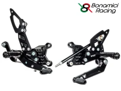 PEDANE ARRETRATE RACE BONAMICI + KIT LUCE APRILIA RSV4 / FACTORY 2017-2024