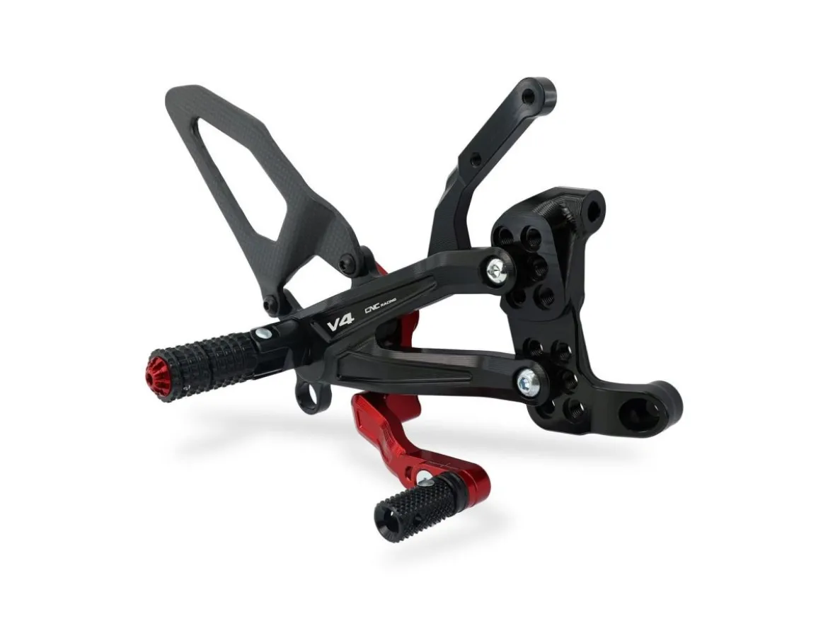 PEDANE REGOLABILI CNC RACING CARBON DUCATI STREETFIGHTER V4 / S 2020-2022