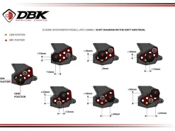 PEDANE REGOLABILI DBK DUCATI STREETFIGHTER V2 / S 2025-2026