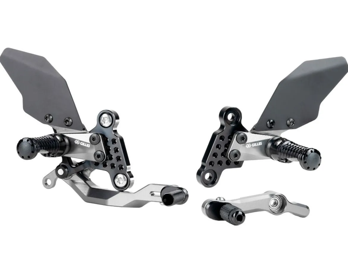 PEDANE REGOLABILI NERE GILLES TOOLING YAMAHA MT-09 2021-2023