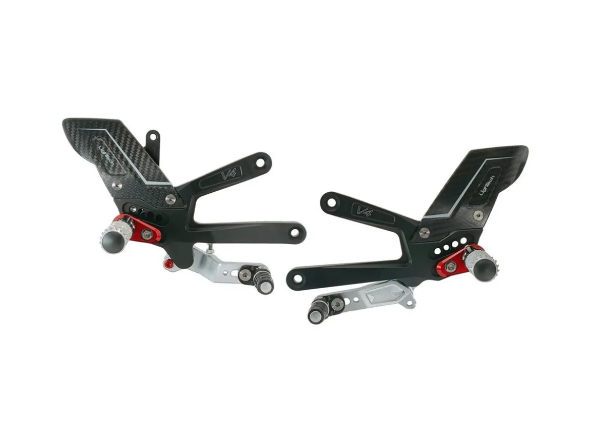 PEDANE REGOLABILI R VERSION LIGHTECH DUCATI PANIGALE V4 / S / R 2025-2026