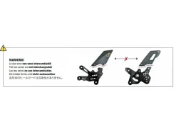PEDANE REGOLABILI R VERSION LIGHTECH DUCATI PANIGALE V4 / S / R 2025-2026