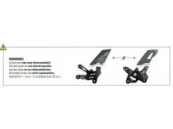 PEDANE REGOLABILI R VERSION LIGHTECH TRIUMPH STREET TRIPLE 765 R / S / RS / RX 2017-2026