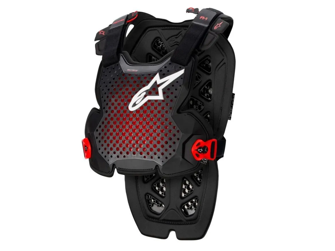 PETTORINA A-1 PRO ALPINESTARS NERO / ANTRACITE / ROSSO