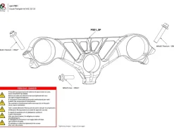 PIASTRA STERZO SUPERIORE BONAMICI RACING DUCATI PANIGALE V4 / S / R 2025-2026