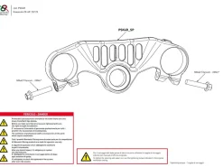 PIASTRA STERZO SUPERIORE RACE BONAMICI RACING KAWASAKI ZX-6R 2020-2025