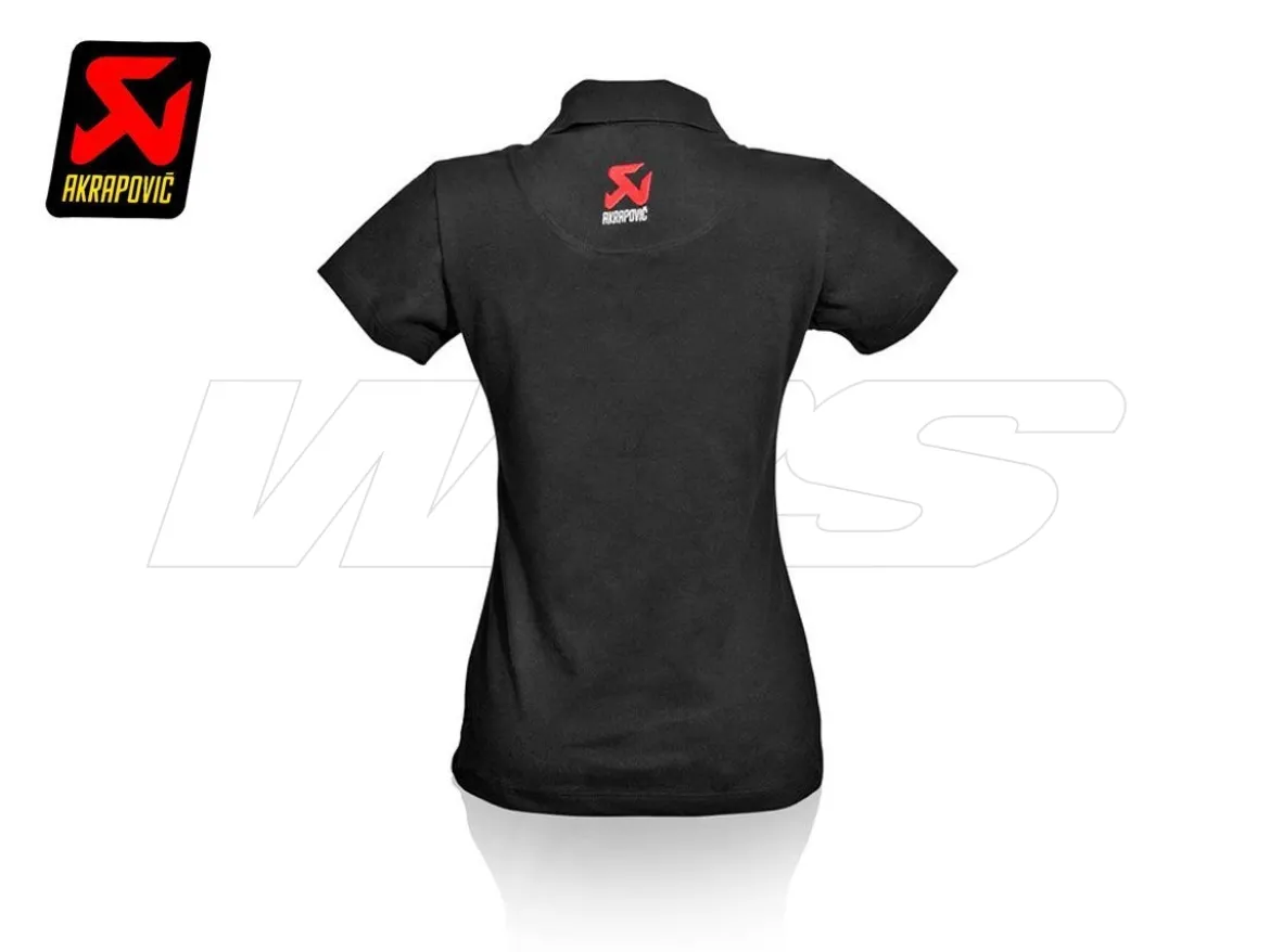 POLO DONNA NERA UFFICIALE AKRAPOVIC