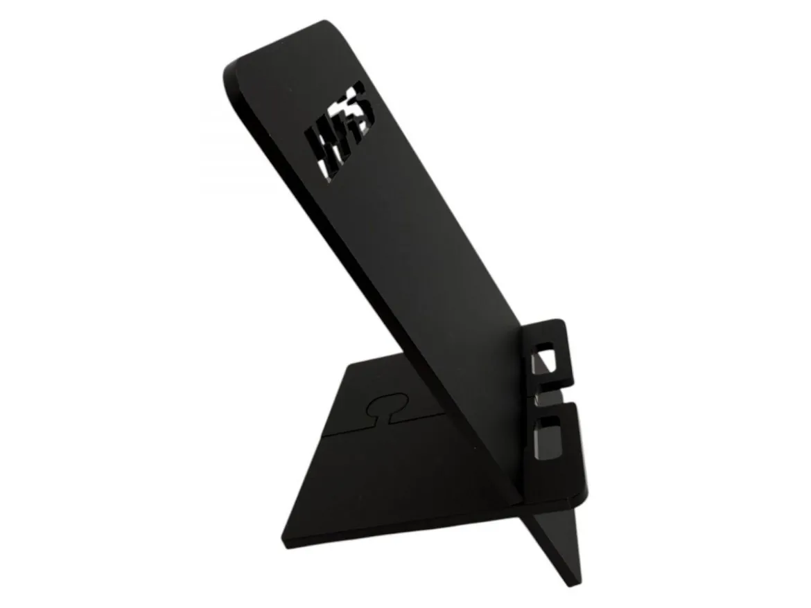 PORTA CELLULARE DA SCRIVANIA NERO OPACO WRS