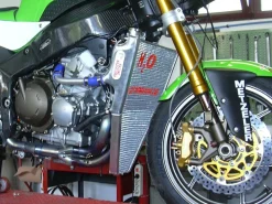 RADIATORE ACQUA MAGGIORATO H2O PERFORMANCE KAWASAKI ZX-6R 2005-2006 SCARICO OEM / LEO