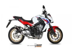SCARICO COMPLETO 4X2X1 MIVV GP ACCIAIO NERO HONDA CB 650 F 2014-2018