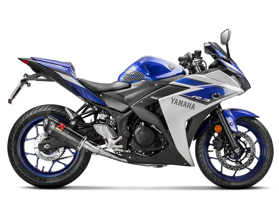 SCARICO RACING COMPLETO AKRAPOVIC CARBONIO YAMAHA R3 2015-2024
