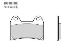 SET PASTIGLIE FRENO ANTERIORE BREMBO KTM DUKE 790 2018-2023