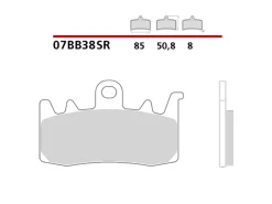 SET PASTIGLIE FRENO ANTERIORI ZCOO B005EX DUCATI PANIGALE V4 / S 2018-2021
