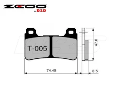 SET PASTIGLIE FRENO ANTERIORI ZCOO T005EX HONDA CBR 600 RR / ABS 2007-2016