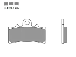 SET PASTIGLIE FRENO ANTERIORE BREMBO BMW G 310 R 2016-2024