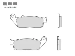 SET PASTIGLIE FRENO ANTERIORE BREMBO HONDA NC X ABS 750 2014 IN POI