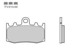 SET PASTIGLIE FRENO ANTERIORE BREMBO KAWASAKI NINJA 300 / Z 300 2012-2016