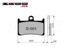 SET PASTIGLIE FRENO ANTERIORI ZCOO S001EX YAMAHA MT-10 1000 2016-