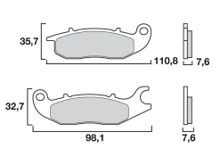 SET PASTIGLIE FRENO ANTERIORE SINISTRA BREMBO HONDA XL 750 TRANSALP 2023-2024
