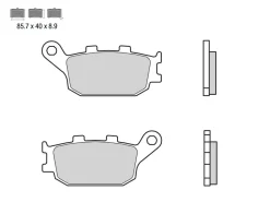 SET PASTIGLIE FRENO POSTERIORE BREMBO YAMAHA MT-07 / ABS 2014-2024
