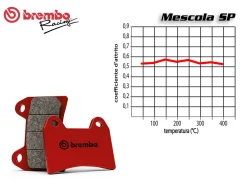 SET PASTIGLIE FRENO POSTERIORE BREMBO SUZUKI GSX-R 600 2006-2010