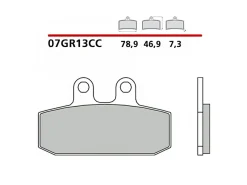 SET PASTIGLIE FRENO POSTERIORE BREMBO MOTO GUZZI V7 RACER / SPECIAL / STONE 2012-2014