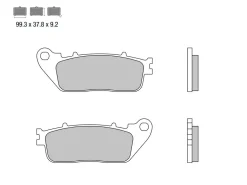 SET PASTIGLIE FRENO POSTERIORE BREMBO HONDA CB R 1000 2008 IN POI