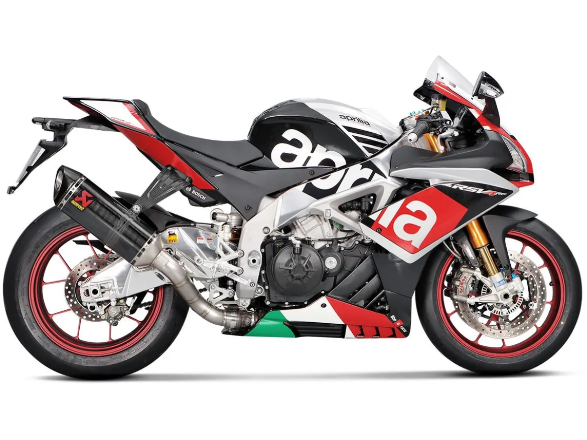 STAFFA CARBONIO SUPPORTO TERMINALE AKRAPOVIC APRILIA RSV4 2019-2023