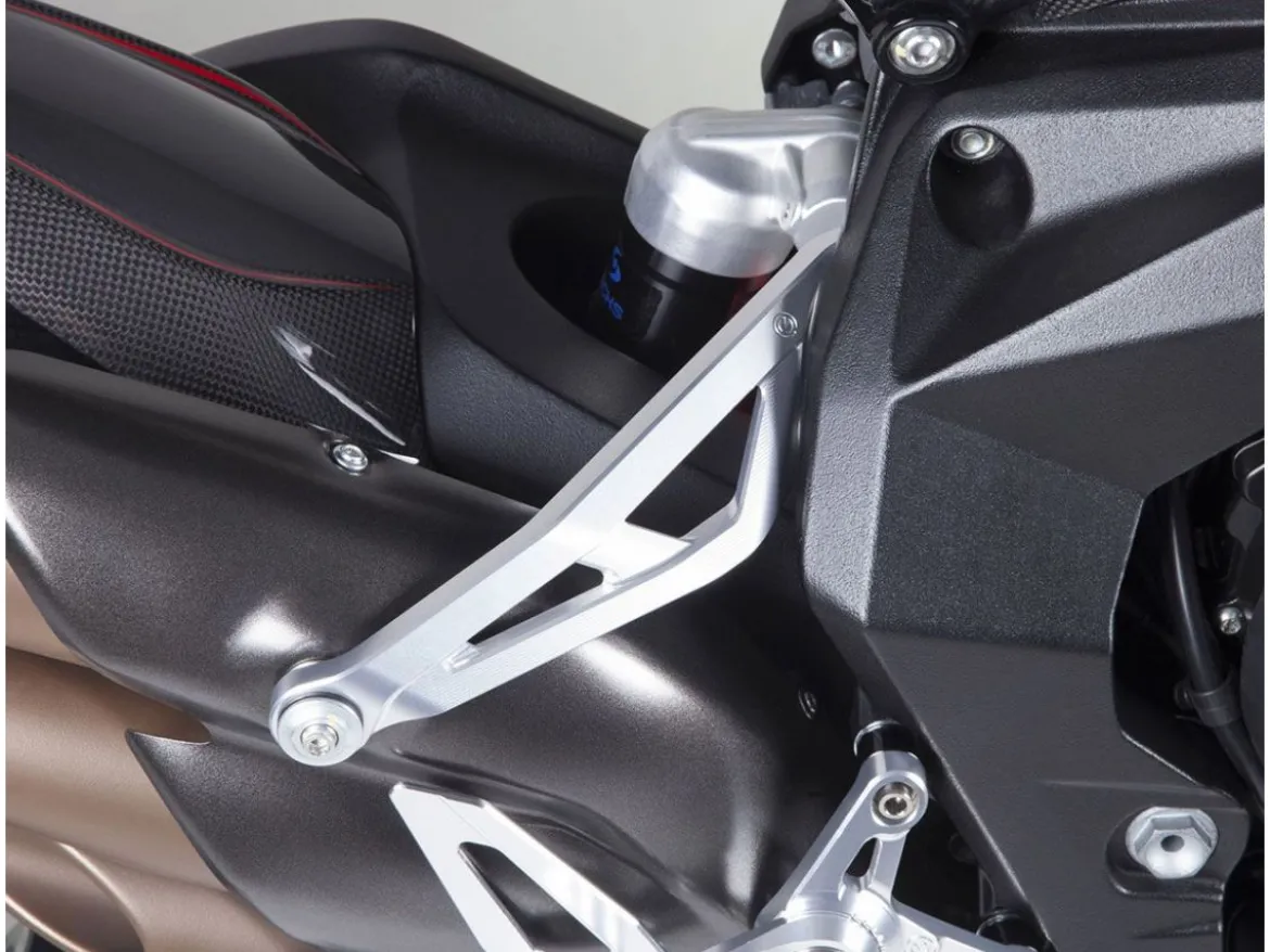 STAFFA SUPPORTO SILENZIATORI ALLUMINIO MOTOCORSE MV AGUSTA BRUTALE 800 RR 2017-21