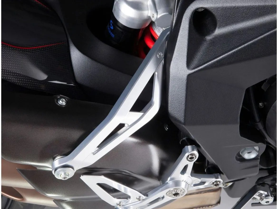 STAFFA SUPPORTO SILENZIATORI ALLUMINIO MOTOCORSE MV AGUSTA BRUTALE 800 RR 2017-21