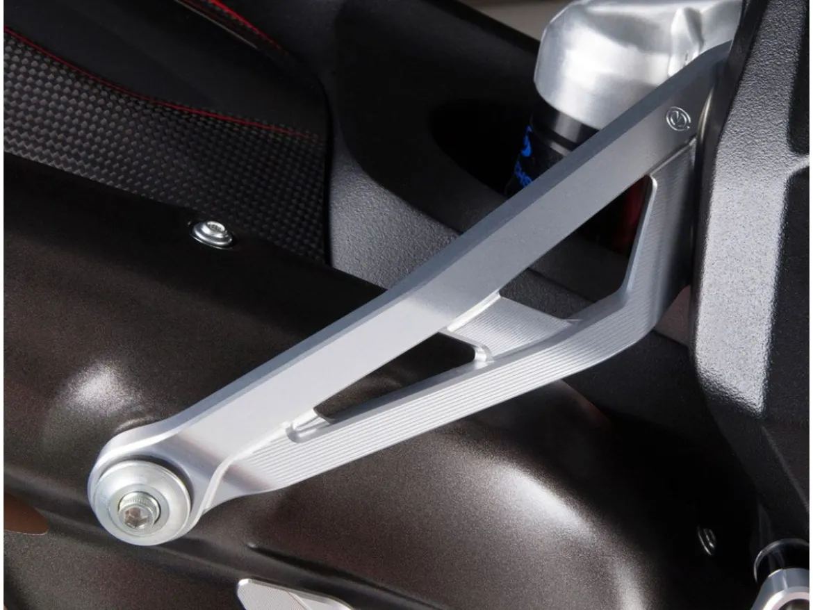 STAFFA SUPPORTO SILENZIATORI ALLUMINIO MOTOCORSE MV AGUSTA BRUTALE 800 RR 2017-21