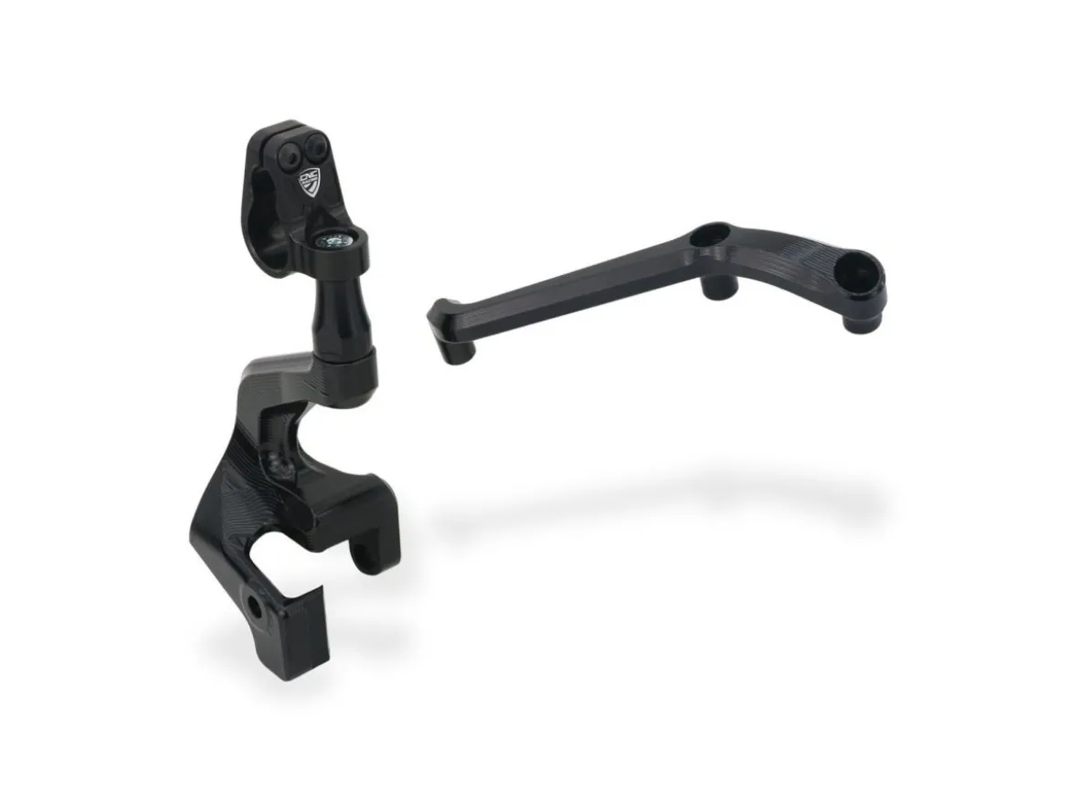 SUPPORTO AMMORTIZZATORE DI STERZO + RISER CNC RACING DUCATI MULTISTRADA V4 RS / PP 22-24