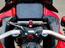 SUPPORTO AMMORTIZZATORE DI STERZO + RISER CNC RACING DUCATI MULTISTRADA V4 RS / PP 22-24